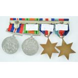 A set of four WWII medals (comprising - 1939-45 Star France and Germany Star,