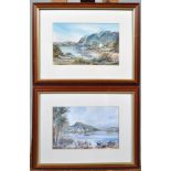 After J A Currie, two lithographs, Scottish Views,