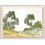 George Deakins, oil on board, landscape, signed bottom left, 28.5cm x 39.