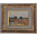 Circle of Philip Wilson Steer, Twilight Rye,oil on panel, titled in pencil verso, 18cm x 22.