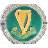 A rare Guinness Motoring Club car badge, stamped for J R Gaunt, London,