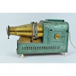 A Magic lantern projector, label to base, from The Euphaneron, E G Wood, 74 Cheapsidem,