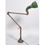 Mek-E-Lek - An early 20th Century vintage industrial workmans mechanist articulated lamp having