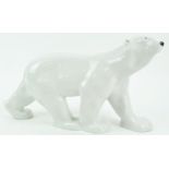 A Russian porcelain polar bear,