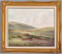 Bob Tucker, River Avon near Huntingdon, Dartmoor, oil on canvas,