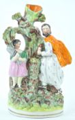 A large Staffordshire pottery figure group, circa 1840,