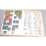 Stamps : A stock book of GB high values and British Empire Exhibition stamps, mint and used,