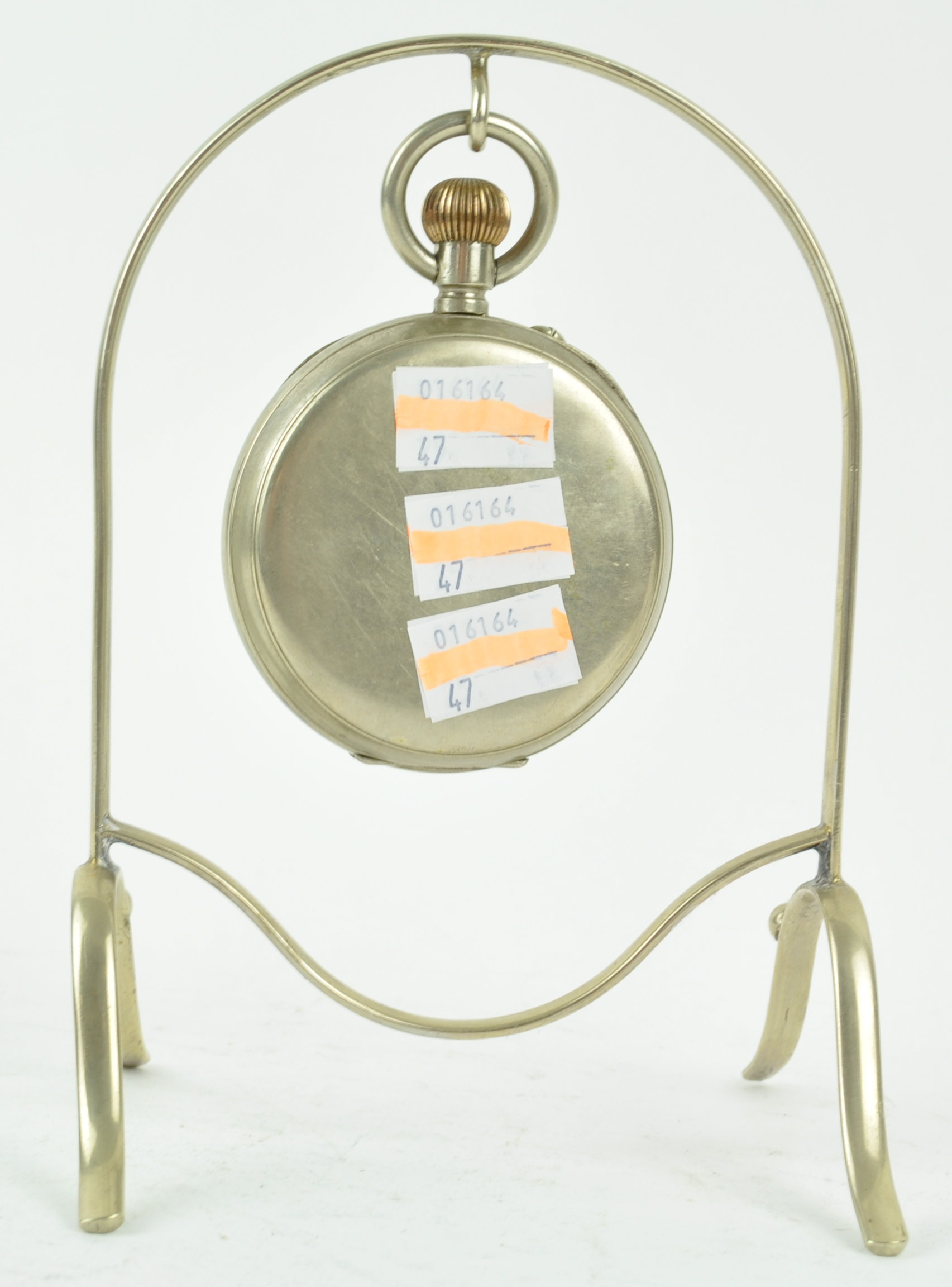 A Goliath pocket watch, the enamel dial with subsidiary second dial on stand, 18. - Image 2 of 7