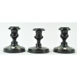 A pair of Victorian Derbyshire Ashford marble candlesticks,