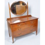 An Edwardian mahogany dressing table by Wring & Gillows,