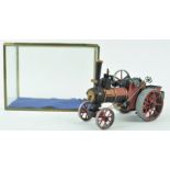 A model traction engine 'Royal Charter', in glazed case, 13cm high x 18.