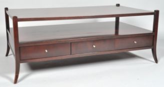 Baker Furniture - Barabara Barry collection - A contemporary American large mahogany two tier