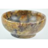 A Derbyshire Blue John bowl, 3cm high x 6.