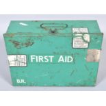 A British Railway First Aid Box, with contents,