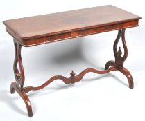 A 19th century mahogany side table,