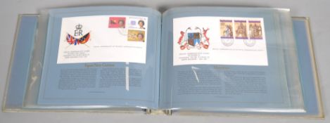 An album with the Official Commonwealth covers for Queens Silver Jubilee and three loose pages