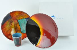 A Poole limited edition Eclipse bowl, No 1071/1999, with certificate, 26.