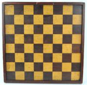 A 19th century chess board, in rosewood and beech,