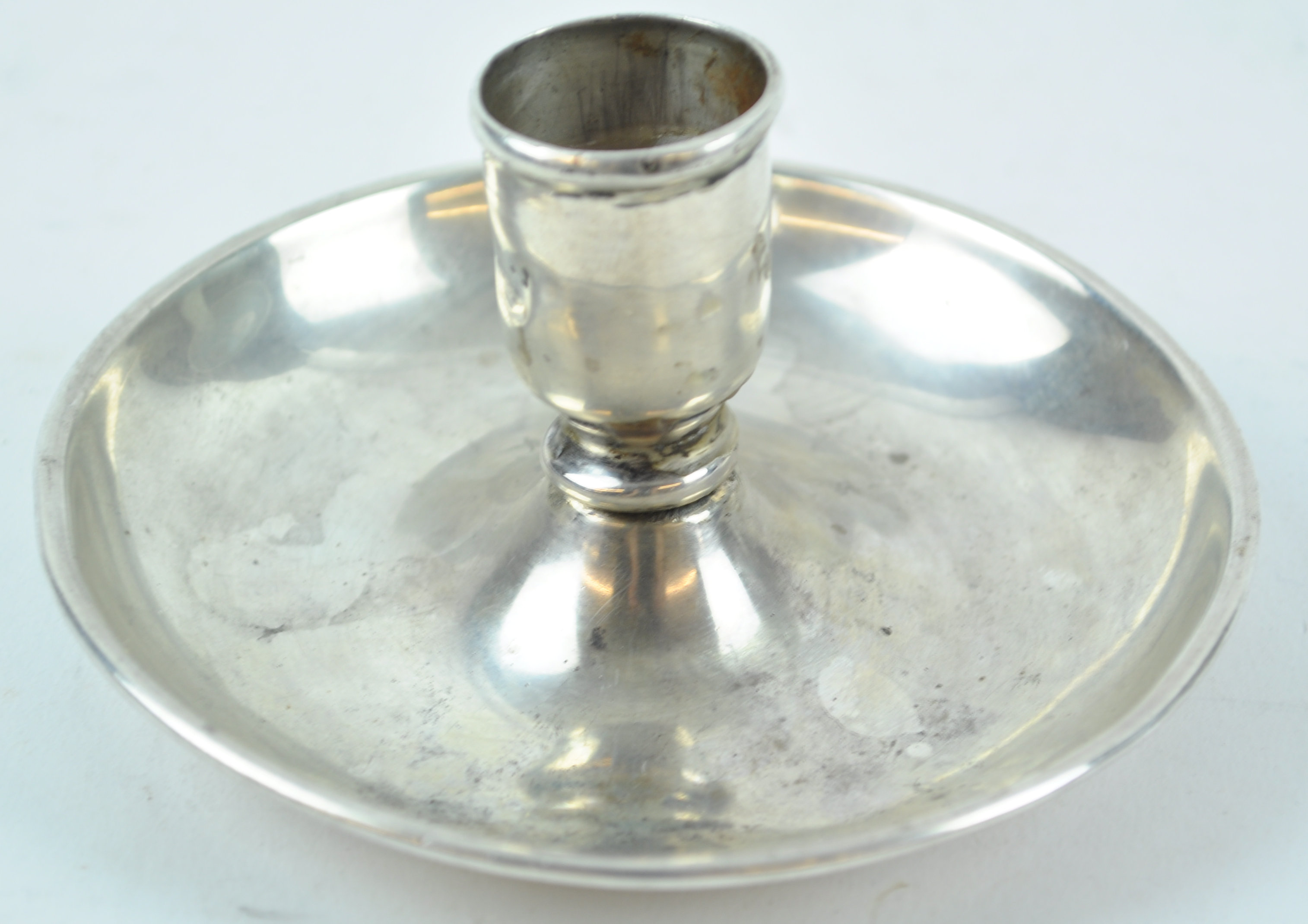 An unusual candlestick, in the form of a go to bed, with no handle, - Image 3 of 3