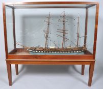 A late 20th century model ship named 'British Empire',