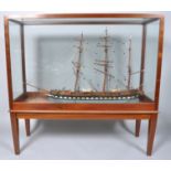 A late 20th century model ship named 'British Empire',