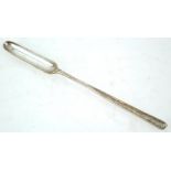 A Hester Bateman silver marrow scoop, of traditional form, marks pressed from finishing rolling,