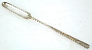 A Hester Bateman silver marrow scoop, of traditional form, marks pressed from finishing rolling,