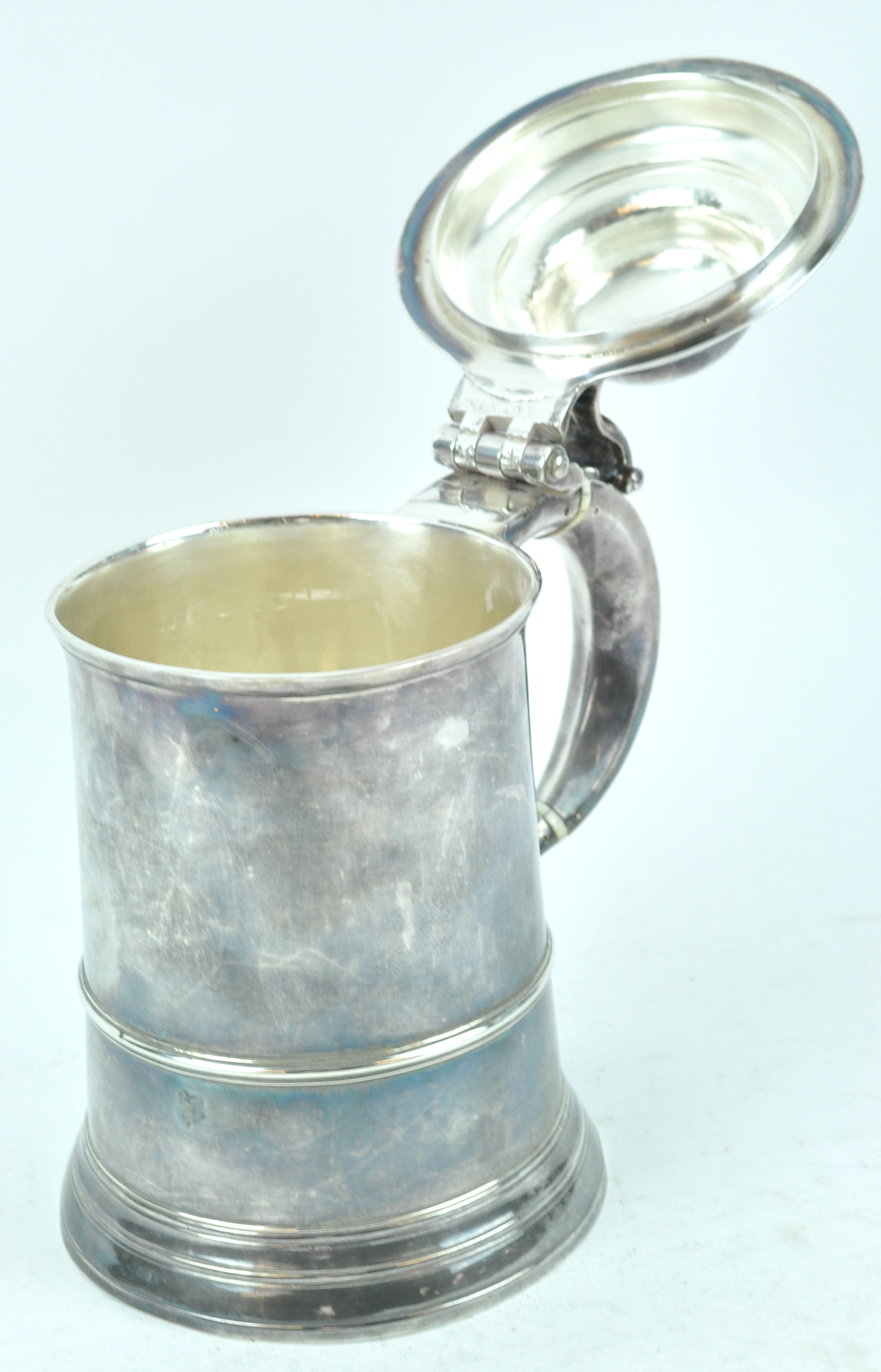 A silver tankard, of tapering cylindrical form, - Image 2 of 7