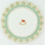 A White Star Line, Stonier & Co Crown pattern, shaped edge plate, Reg No 117214 and 324028,