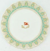 A White Star Line, Stonier & Co Crown pattern, shaped edge plate, Reg No 117214 and 324028,