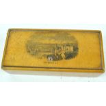 A Mauchlinware box, decorated a scene of Inverness, and a similar notepad, the Royal Crescent,
