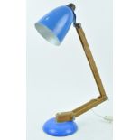 Terence Conran - Mac Lamp - A 1970's retro vintage articulated desk / table lamp having a domed