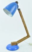 Terence Conran - Mac Lamp - A 1970's retro vintage articulated desk / table lamp having a domed