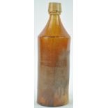 A 19th century salt glazed stoneware bottle,
