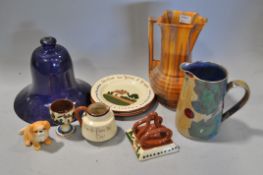 A collection of assorted pottery,