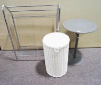 A round occasional table, 57cm high,