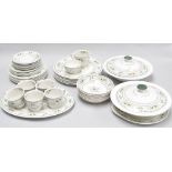 A Royal Doulton part dinner service, to include six cups and saucers, six bowls, six side plates,