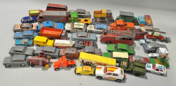 A group of assorted toy cars to include some Dinky