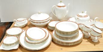 A Wedgwood 'Colorado' part dinner, tea and coffee service, including plates, coffee pot, tea pot,