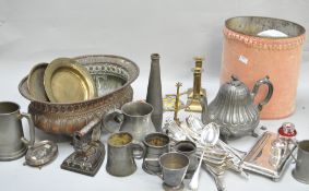 A large collection of silver plate,