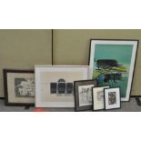 A collection of five prints, Michael Swan and others,