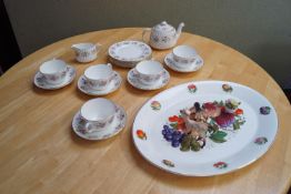 A Minton 'Spring Bouquet' tea set and other items