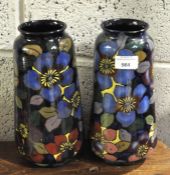 A pair of Royal Stanley vases