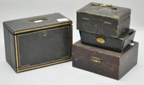 A cash box and three others,