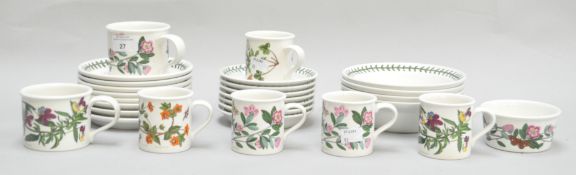 A collection of Portmeirion 'Botanical garden' to include four bowls, eight plates,