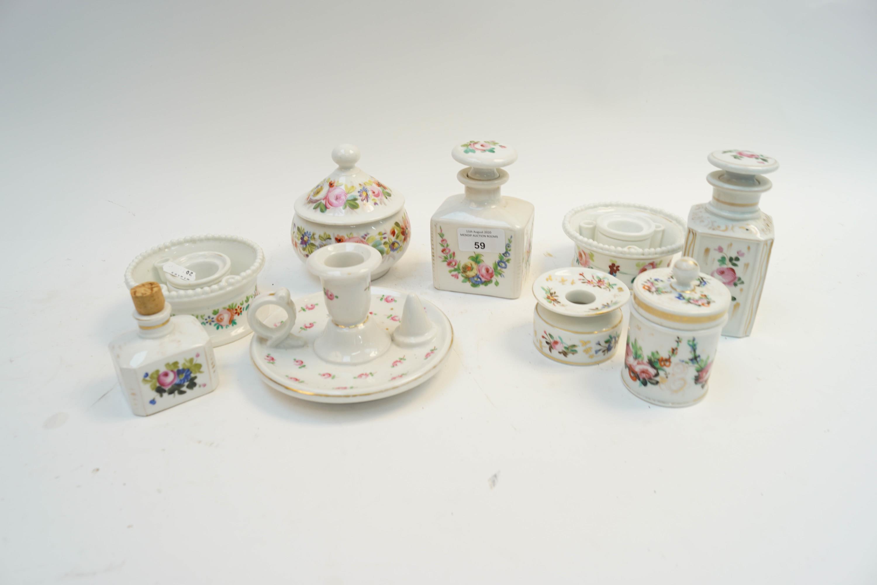 A collection of 19th century and later Continental porcelain items,