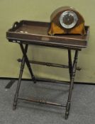 A Butlers tray, on stand, 77cm high x 69cm wide x 76cm deep,