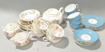 Two part tea services to include Colclough and Wedgwood Lichfield