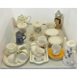 A tea set and other ceramics