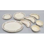 Suzie Cooper 'Endon' pattern service including serving plates, salad plates, soup bowls,